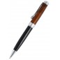 Шариковая ручка подарочная MANZONI RIMINI Барокко, цвет темный янтарь, футляр кожзам