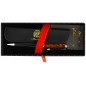 Шариковая ручка подарочная MANZONI RIMINI Барокко, цвет темный янтарь, футляр кожзам
