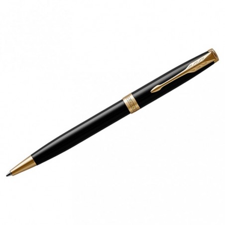 Ручка шариковая Parker "Sonnet Black Lacquer GT" черная, 1,0мм, поворот., подарочная упаковка