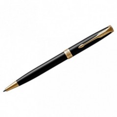 Ручка шариковая Parker "Sonnet Black Lacquer GT" черная, 1,0мм, поворот., подарочная упаковка