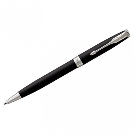 Ручка шариковая Parker "Sonnet Matte Black СT" черная, 1,0мм, поворот., подарочная упаковка
