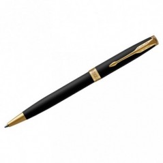 Ручка шариковая Parker "Sonnet Matte Black GT" черная, 1,0мм, поворот., подарочная упаковка