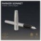 Ручка перьевая Parker "Sonnet Stainless Steel CT" 0,8мм, подарочная упаковка