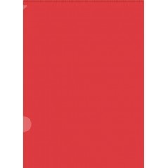 Папка уголок/ цвет красный, ф.-А4, 0,18 мм 