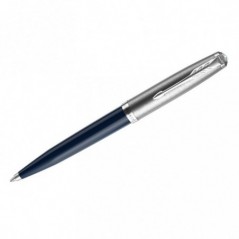 Ручка шариковая Parker "51 Midnight Blue CT" черная, 1,0мм, поворот., подарочная упаковка