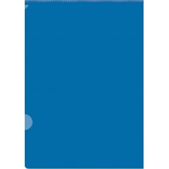 Папка уголок, синий, ф.-А4, толщина 0,18 мм