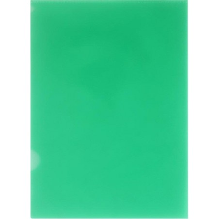 Папка уголок, зеленый, ф.-А4, толщина 0,18 мм