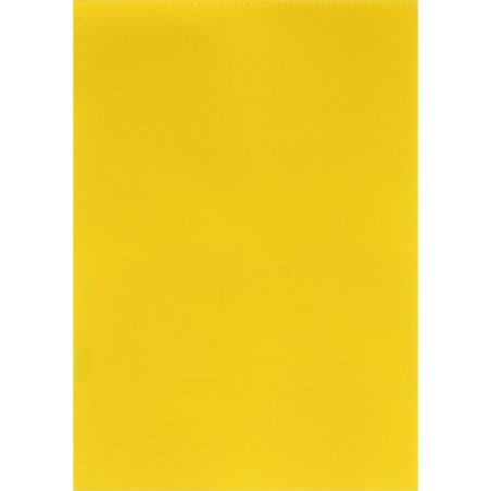 Папка уголок, желтый, ф.-А4, толщина 0,18 мм