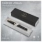 Ручка перьевая Parker "Urban Muted Black GT" 0,8мм, подарочная упаковка