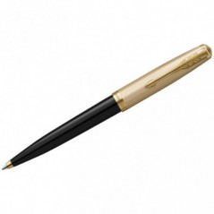 Ручка шариковая Parker "51 Deluxe Black GT" черная, 1,0мм, поворот., подарочная упаковка