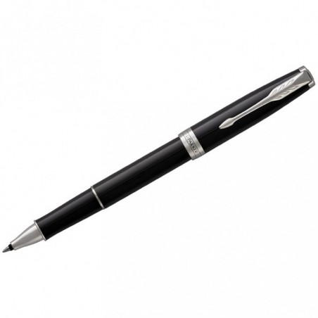 Ручка-роллер Parker "Sonnet Black Lacque СT" черная, 0,8мм, подарочная упаковка