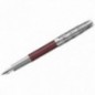 Ручка перьевая Parker "Sonnet Metal and Red Lacquer CT" черная, 0,8мм, подарочная упаковка