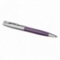Ручка шариковая Parker "Sonnet Sand Blasted Metal and Violet Lacquer" черная, 1,0мм, поворот., подарочная упаковка