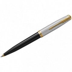 Ручка шариковая Parker "51 Black GT" черная, 1,0мм, поворот., подарочная упаковка