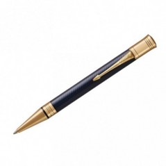 Ручка шариковая Parker "Duofold Prestige Blue Chevron GT" черная, 1,0мм, подарочная упаковка