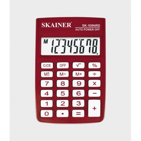 Калькулятор настольный Skainer SK-108NRD