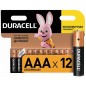 Батарейки мизинчиковые Duracell AAA (LR03) алкалиновые, 12 шт/уп.