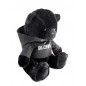 Мягкая игрушка черный плюшевый мишка BLCKBO 23 см (Черный Медведь Блэкбо)