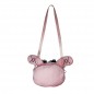 Мягкая игрушка сумка Кошечка с черепом Розовая 20 см.