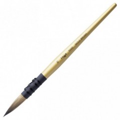 Кисть художественная синтетика Гамма "GOLD BRUSH", круглая 10, французское крепление, короткая ручка