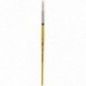 Кисть художественная синтетика Гамма "GOLD BRUSH", круглая 4, французское крепление, короткая ручка