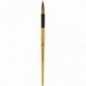 Кисть художественная синтетика Гамма "GOLD BRUSH", круглая 8, французское крепление, короткая ручка