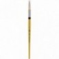 Кисть художественная синтетика Гамма "GOLD BRUSH", круглая 8, французское крепление, короткая ручка