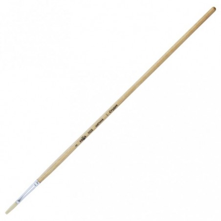 Кисть художественная щетина Гамма "Студия", плоская, удлиненный ворс 2, длинная ручка