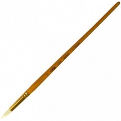 Кисть художественная щетина Гамма "Студия", круглая 10, длинная ручка