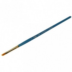 Кисть художественная синтетика Гамма "Галерея", плоская скошенная 4, короткая ручка