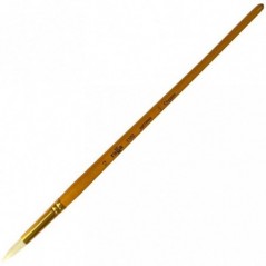 Кисть художественная щетина Гамма "Студия", круглая 12, длинная ручка