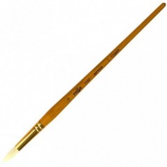 Кисть художественная щетина Гамма "Студия", круглая 14, длинная ручка