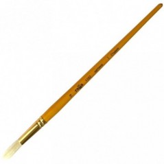 Кисть художественная щетина Гамма "Студия", круглая 16, длинная ручка