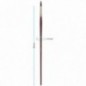 Кисть художественная синтетика бордовая Гамма "Вернисаж", круглая 16, длинная ручка