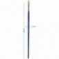 Кисть художественная синтетика упругая Гамма "Манеж", плоская 4, длинная ручка