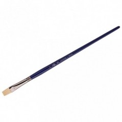 Кисть художественная синтетика упругая Гамма "Манеж", плоская 8, длинная ручка