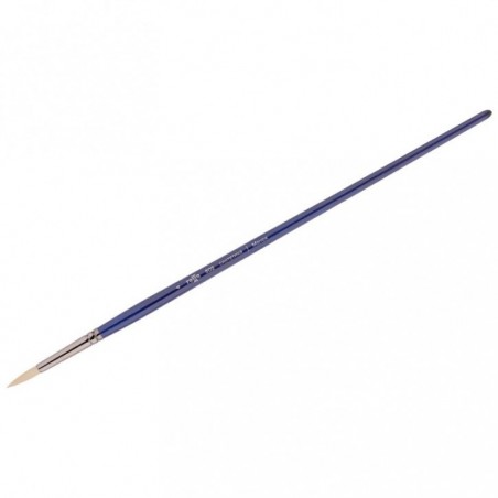 Кисть художественная синтетика упругая Гамма "Манеж", круглая 4, длинная ручка