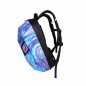 Рюкзак для мотоцикла с глазами, жесткий кофр для шлема с жк экраном, синий/голубой