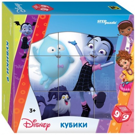 Кубики Step Puzzle "Disney. Узнавайка", 9шт.