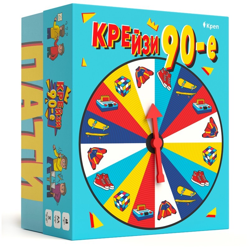 Игра для вечеринки Креп "Крейзи 90", картонная коробка