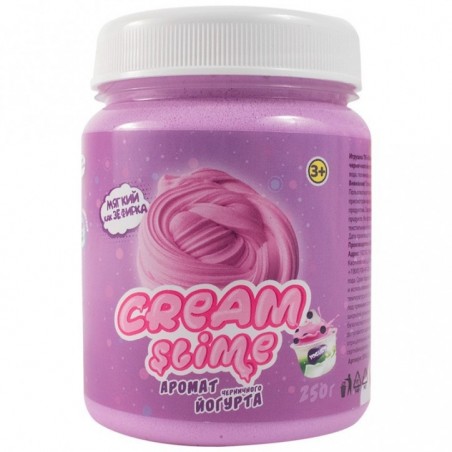 Слайм Cream-Slime, фиолетовый, с ароматом йогурта, 250мл