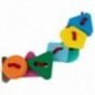 Развивающая игрушка ТРИ СОВЫ Шнуровка "Геометрические фигуры", EVA, 34 элемента, шнурок