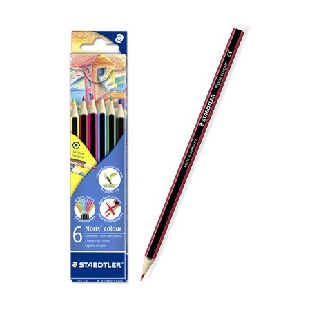Карандаши цветные STAEDTLER "Noris Color 185" 6 цв., шестигранные