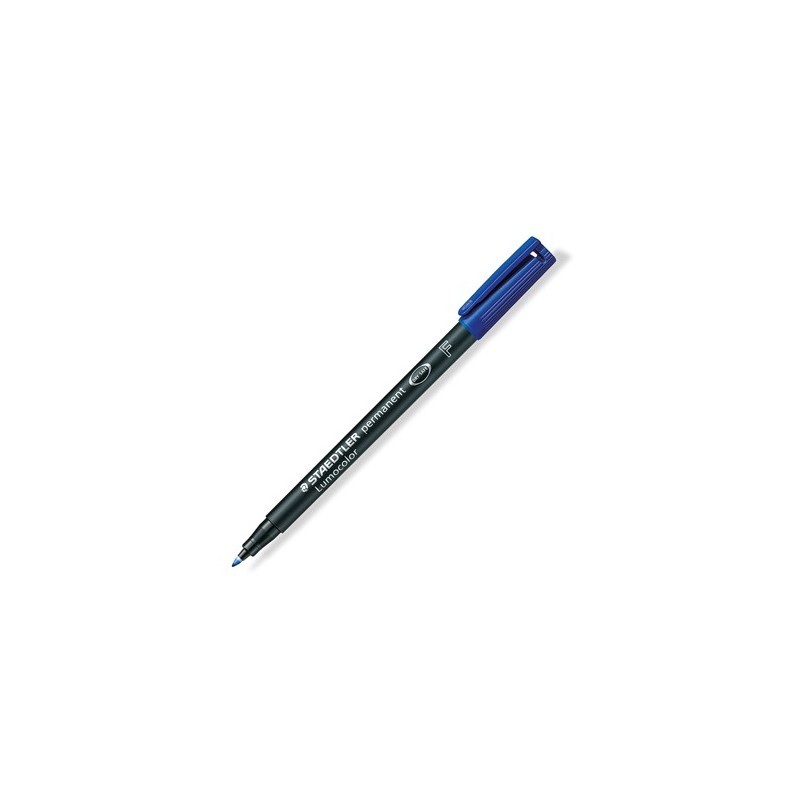 Маркер STAEDTLER "Lumocolor 318-F" перм., круг., 0.7-1.5мм, синий, возможность дозаправки
