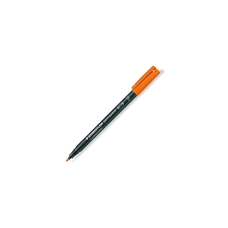Маркер STAEDTLER "Lumocolor 318-F" перм., круг., 0.7-1.5мм, оранжевый, возможность дозаправки