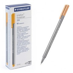 Ручка капиллярная STAEDTLER "Triplus" трехгр.,пластик, 0.3мм, цв.чернил: светло-оранжевый