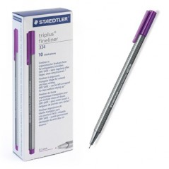 Ручка капиллярная STAEDTLER "Triplus" трехгр.,пластик, 0.3мм, цв.чернил: фиолетовый