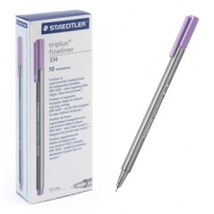 Ручка капиллярная STAEDTLER "Triplus" трехгр.,пластик, 0.3мм, цв.чернил: лавандовый