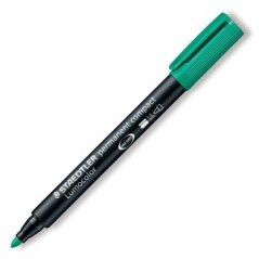 Маркер STAEDTLER "Lumocolor 342 compact" перм., круг., 1-2мм, зеленый, возможность дозаправки