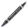 Маркер STAEDTLER "Lumocolor duo 348-M/F" перм., круг., двусторонний, синий, возможность дозаправки